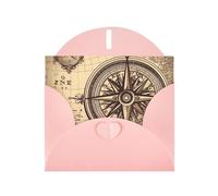 BWQTRYD Law of the Compass Navigation Greeting Cards Blank Note Cards with Envelopes Happy Birthday Card Thank You Card Wedding Party Invitation Cards for All Occasions 4x6 Inch