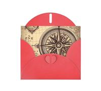BWQTRYD Law of the Compass Navigation Greeting Cards Blank Note Cards with Envelopes Happy Birthday Card Thank You Card Wedding Party Invitation Cards for All Occasions 4x6 Inch