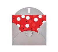BWQTRYD red white polka dot Greeting Cards Blank Note Cards with Envelopes Happy Birthday Card Thank You Card Wedding Party Invitation Cards for All Occasions 4x6 Inch