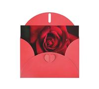 BWQTRYD Rose Flower Greeting Cards Blank Note Cards with Envelopes Happy Birthday Card Thank You Card Wedding Party Invitation Cards for All Occasions 4x6 Inch