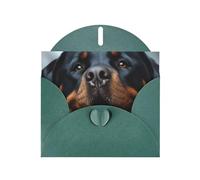 BWQTRYD Rottweiler dogs tongue head Greeting Cards Blank Note Cards with Envelopes Happy Birthday Card Thank You Card Wedding Party Invitation Cards for All Occasions 4x6 Inch