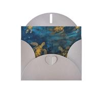 BWQTRYD Sea Turtle Greeting Cards Blank Note Cards with Envelopes Happy Birthday Card Thank You Card Wedding Party Invitation Cards for All Occasions 4x6 Inch