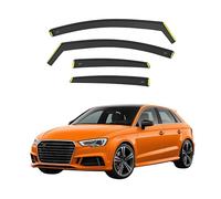 BWS Premium Wind Deflectors For AUDI A3 or S3 5-door mk3 SPORTBACK 2013-onwards 4-Pieces, Enhance Driving Comfort with Window Visors (UK Stock) Dark Tinted