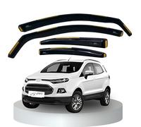 BWS Premium Wind Deflectors For FORD ECOSPORT mk2 5 DOOR 2013-2022 4-Pieces, Enhance Driving Comfort with Window Visors (UK Stock) Dark Tinted
