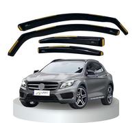 BWS Premium Wind Deflectors For Mercedes GLA X156 2013-2019 4-Pieces, Enhance Driving Comfort with Window Visors (UK Stock) Dark Tinted