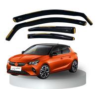 BWS UK Stock: Premium 4-Piece Wind Deflectors For VAUXHALL CORSA F or Corsa-e Electric 5-door 2020-up, Enhance Driving Comfort with Window Visors