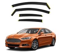 BWS Wind Deflectors for Ford Mondeo MK5 2014-2023 5 Door Hatchback/Saloon 4 pieces Set - Keep Your Car Ventilated in Rain - Reduce Wind Turbulence - In-Channel Dark Tinted Set Visors