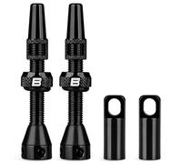 BWSHLF Tubeless Presta Valve Stem 40/44/55/60/65/80/100 mm, Super Light Alloy Presta Valve Stem Kit with Valve Core Remover Tool and Valve Stem Caps - Multiple Color and Size Options(Pair)