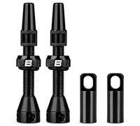 BWSHLF Tubeless Presta Valve Stem Kit - Super Light Aluminium, Universal Fit for Bicycle, Multiple Colors, 40/44/55/60/65/80/100 mm, 2 Pack