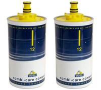BWT 2 X Aquadial Combicare Refill Filter Cartridge 22mm 15mm 12 Month Scale Reducer