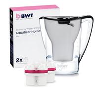BWT Aqualizer Home Water Filter, Black, Includes 1 Magnesium Filter Cartridge, Water Filter Drinking Water for Food & Drinks, Filters Limescale, Chlorine, Lead & Copper