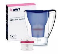 BWT AQUAlizer Home Water Filter with 1 Magnesium Filter Cartridge, Drinking Water Filter for Food and Beverage, Limestone, Chlorine, Lead and Copper Blue Filter