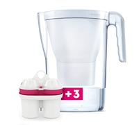 BWT Vida Table Water Filter with 3 Filter Cartridges Magnesium Mineralised Water I Hand Counter I 2.6 Litres I White