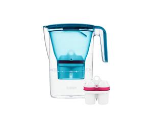 BWT Vida water filter jug, 2.6 l - blue + 1 magnesium-mineralised water filter cartridge