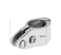 bwteUPDVE Stainless Steel Boat Bimini Fitting Hinged Jaw Slide 22mm 25mm 30mm 32mm(25MM)