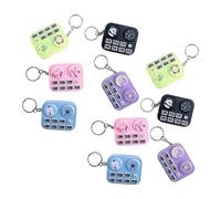 Bwuikim 10pcs DJ Sound Machine Keychains DJ Controller Hanging Keyring Music Learning Tool Bag and Decoration Musical Instrument Pendant Keychain