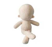Bwuikim 12inch Plain Unfinished Stuffed Doll Base Safe Cotton Body for Crafting and Collection Kids Adult Craft Project Cotton