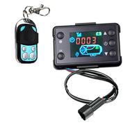 Bwuikim 12V 24V Programmable Timer Parking Heater Controller with High Resolution Display and 4 Button Remote 2kw 5kw 8kw Air Heater Controller