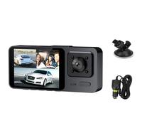 Bwuikim 2/3 Channel Camera Car DVR 1080P Camera Double/Triple Lens Dashcam Video Recorder Parking 2 ' ' IPS Screen Suitable for All Vehicle Owners
