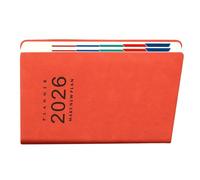 Bwuikim 2026 Academic Planner Daily Journal 360 Pages Dated PU Leather Day for Schedules Task Management 8.46x5.7Inch