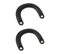 Bwuikim 2Pcs Stylish Curved PU Bag Handle Strap Replacement for Comfort and Durability for Creators and Fashion Individuals Commuters Handle