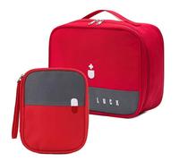 Bwuikim 2Pieces Efficiently Designed Supply Holder Medicine Storage Bag Oxford Cloth Texture Crisis Care Case for Outdoor Hiking Travel Clinical Set