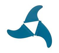 Bwuikim 3Pcs Paddle Board Longboards Tail Fin Surfs & SUPs Left Centers Right Fins Surfing Accessories Watershed Lightweight Surfboard Fins