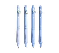 Bwuikim 4 Pcs Erasable Gel Pen Neutral 0.5mm Writing Gel Inks Cartoon Panda Erasable for Writing Painting