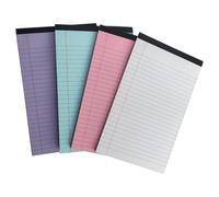 Bwuikim 4 Pieces 50 Sheets Legal Pad Narrow Ruled Note Small Writing a 4 a 5 Lined Paper for Home School and