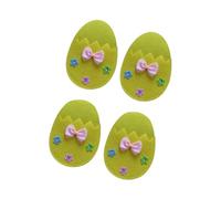 Bwuikim 4pcs Easters Themed Flatware Sleeves Easy to Clean Fabric Cutlery Holders Great for Hosts and Holiday Enthusiasts Easters Party Supplies