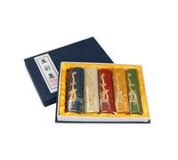 Bwuikim 5Pcs Colored Sticks 5 Colors Blocks Set Blue Green Red White Yellow for Painting Regular Script Calligraphy Calligraphy Wells and Holder