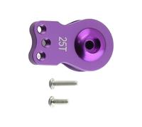 Bwuikim Adjustable 25T Servo Arm for Remote Control Crawlers Trucks Black Horns for Remote Control Crawlers Machined Car Protector Crawler Accessories