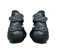 Bwuikim Adjustable PU Shell Horse Tendon Boot Shock Absorption Equestrians Leg Wraps Riding Leg Guard Easy to Use Adjustable PU Shell Tendon Boot