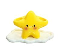 Bwuikim Adjustable Toothbrush Storage Rack with Detachable Cloud Tray, Bathroom Countertop Toothpaste Holder Organizers Holders Countertop Holders Stand Storage