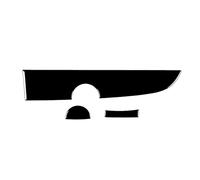 Bwuikim Air Conditioning Panel Display Frame Trim Cover Decorative Stickers Suitable for 500 Car Interior Accessories Interior Decor