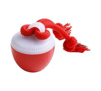 Bwuikim Automatic Moving Ball Dog Interaction Toy Rechargeable Ball with Squeaky Sound and Movement for Indoor Fun Chewing Rope