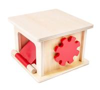 Bwuikim Baby Wooden Box Toy Teaching Drawer Learning Activity Center Stimulation Table Creative Fine Motor Skill T for Preschool for Kindergarten for Teachers for Kids