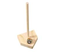 Bwuikim Baseball Rings Holder Baseball Display Case Championship Display Wood Jewelry Storage Softball Storage Organizers
