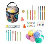 Bwuikim Beginner Friendly Knitting Starter Pack Learn Basic Techniques with Detailed Instruction Booklet Crochet Hook Set