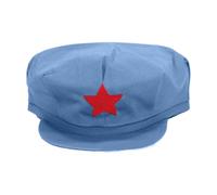 Bwuikim Chinese Army Hat Vintage Featuring Distinctive Five Pointed Star Add Vintage Touch to Your Outfits Red