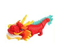 Bwuikim Chinese Dragon Dance Toy LED Obstacle Avoidance Electric Swinging Traditional Toddler Festive Gift Children Electric Dancing