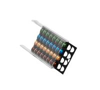 Bwuikim Clear Polyacrylate Coffee Jar Storage Drawer with 40 Container Capacity and Strong Twelve Fifty Kitchen Otherwise Application Acrylic Coffee Organiz