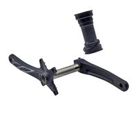 Bwuikim Comfort Mountain Bike Crankset Chainset Short Tapers Simple Removal for Upgrading Component Kids Folding