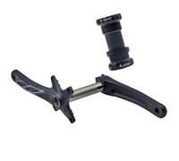 Bwuikim Comfort Mountain Bike Crankset Chainset Short Tapers Simple Removal for Upgrading Component Kids Folding