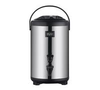 Bwuikim Commercial Triple-Wall Insulated Beverage Container 12L Capacity Leak-Proof Spout Visible Temperature Gauge Rustless Insulated Drink Distributor with Temperature Measure