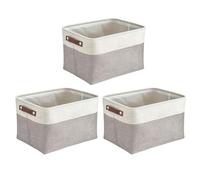 Bwuikim Cotton Linen Closet Organizers Foldable Designs for Easy Storage and Portable Use in Setting Like Dorm Space Saving Organizers