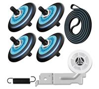 Bwuikim Dryer Drum Drum and Wheel Replacement Set Consistent Various Models Includes Installation Video and Hardware