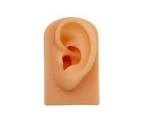 Bwuikim Ear Silicone Model Practice Body Piercing Teaching Tool Earring for Jewelry Display Can Be Reused 1: 1 Simulation Human Silicone Ears Practice Piercing Display