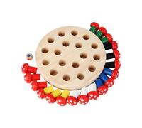 Bwuikim Early Educational Toy for Sturdy Wooden Construction Color Cognition Cultivate Thinking Training Early Educational Toy for