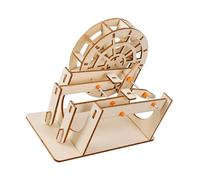 Bwuikim Educational Science Project Toy for Children Wooden WaterMill Craft Set for Kids Early Learning Hand on Skill Building for Boys Girls